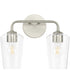 Celino 2-Light Bath & Vanity Brushed Nickel