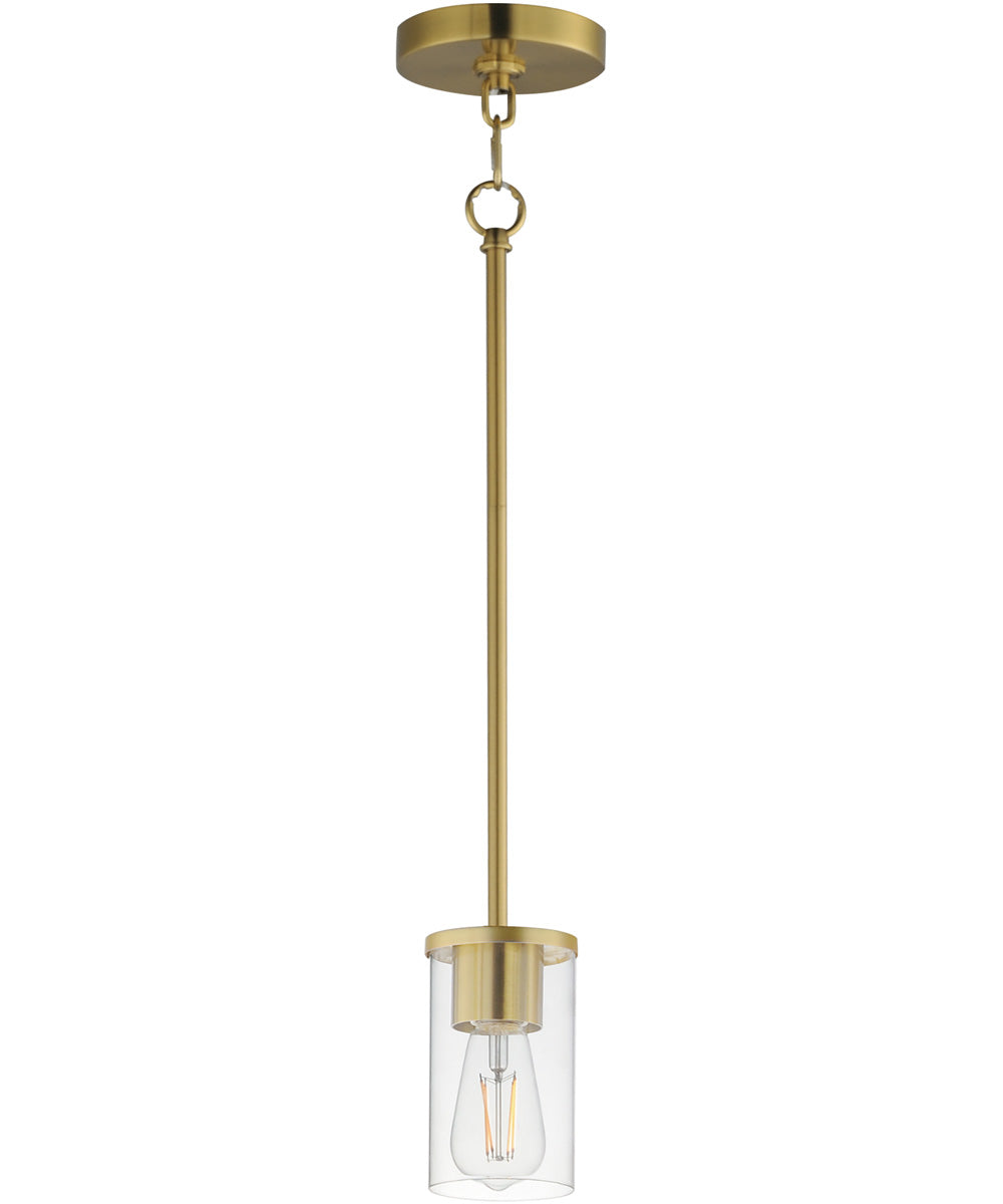 Lateral Mini Pendant Satin Brass
