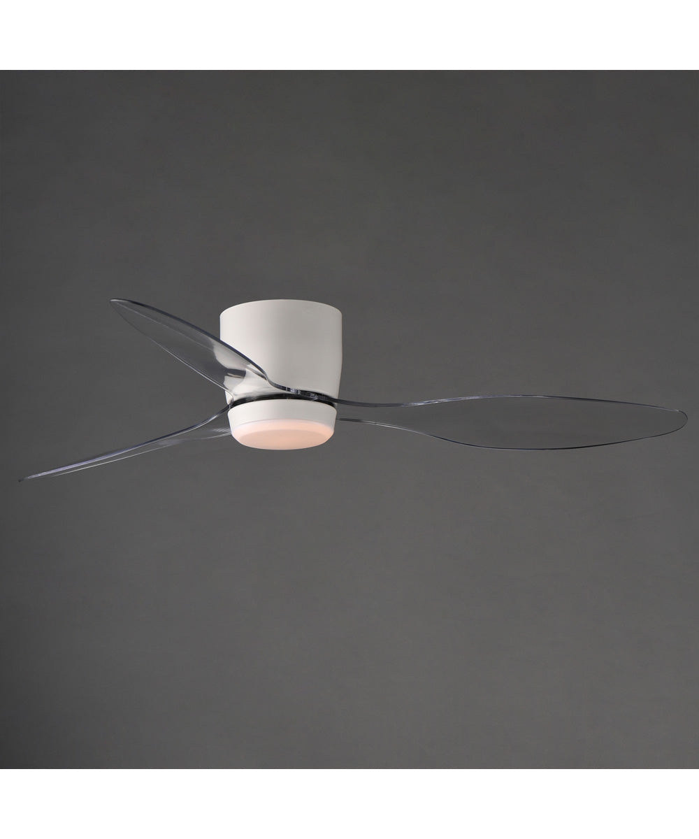 Aeris 52 inch 3-Blade Hugger Fan w LED Matte White