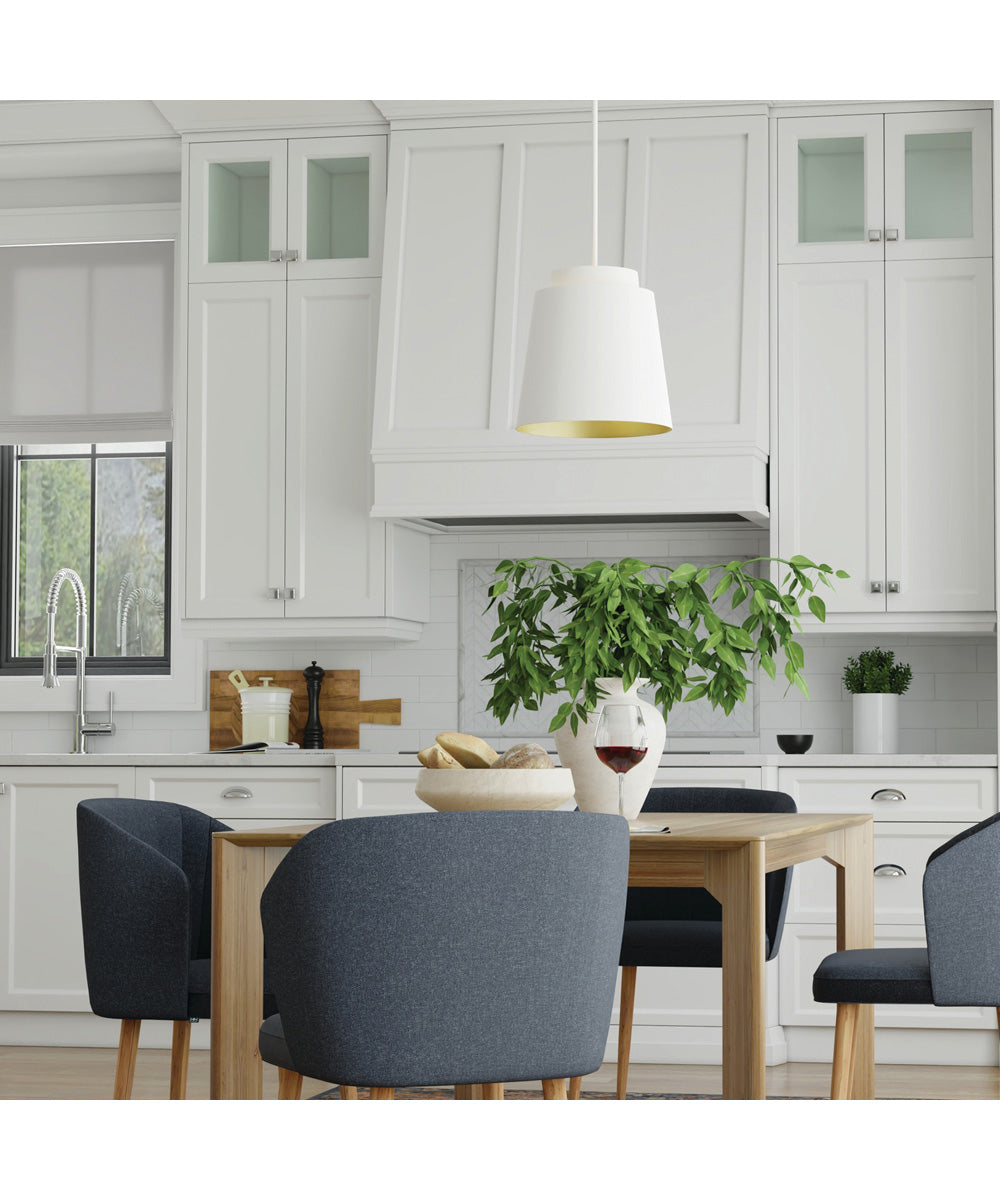 Pratt 1-Light Pendant Matte White