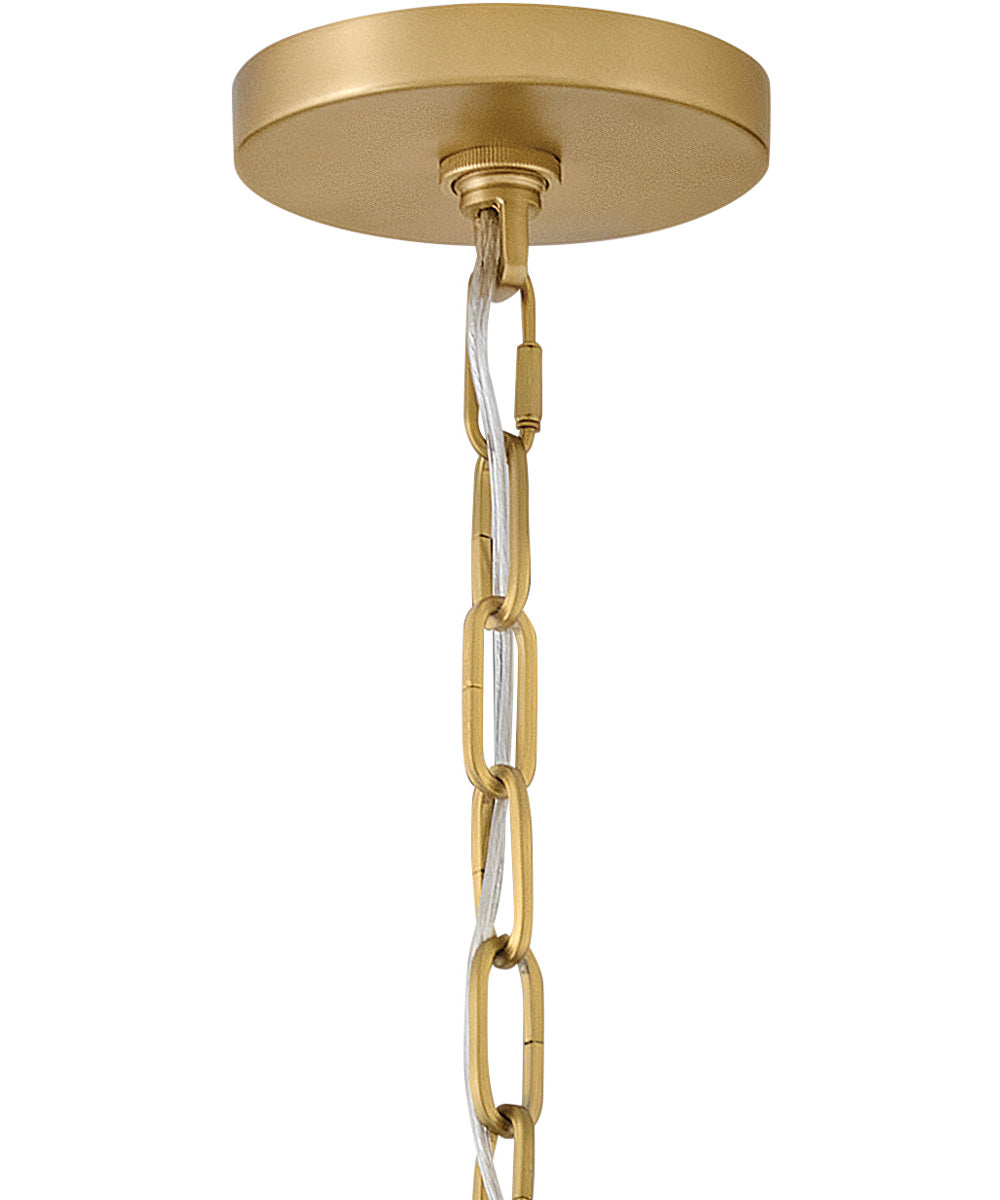 Rivi 1-Light Medium Pendant in Lacquered Brass