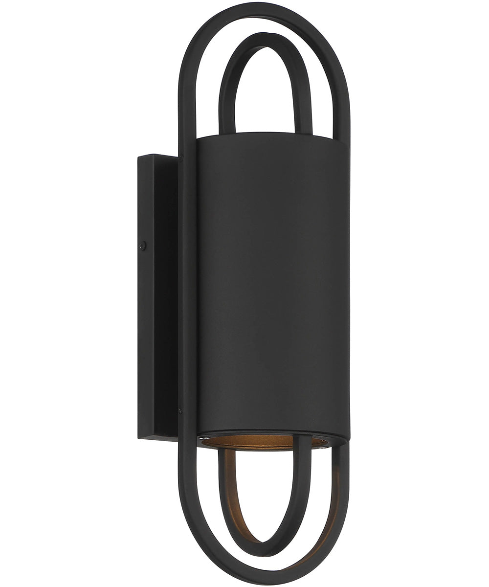Nightfall 1 Light Wall Lantern Black