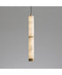 Aragon 17 inch LED Pendant White Alabaster / Gold