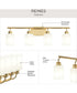 Reines 4-Light Bath Vanity with Opal Glass Shades Brushed Gold