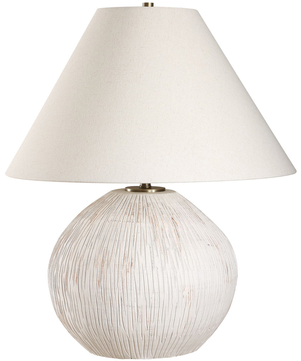 Meryl Aged White Table Lamp