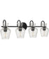 Hollis 4-light Bath Light Matte Black