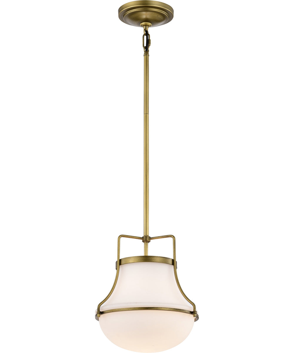 Valdora 1-Light Pendant Natural Brass