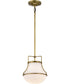 Valdora 1-Light Pendant Natural Brass