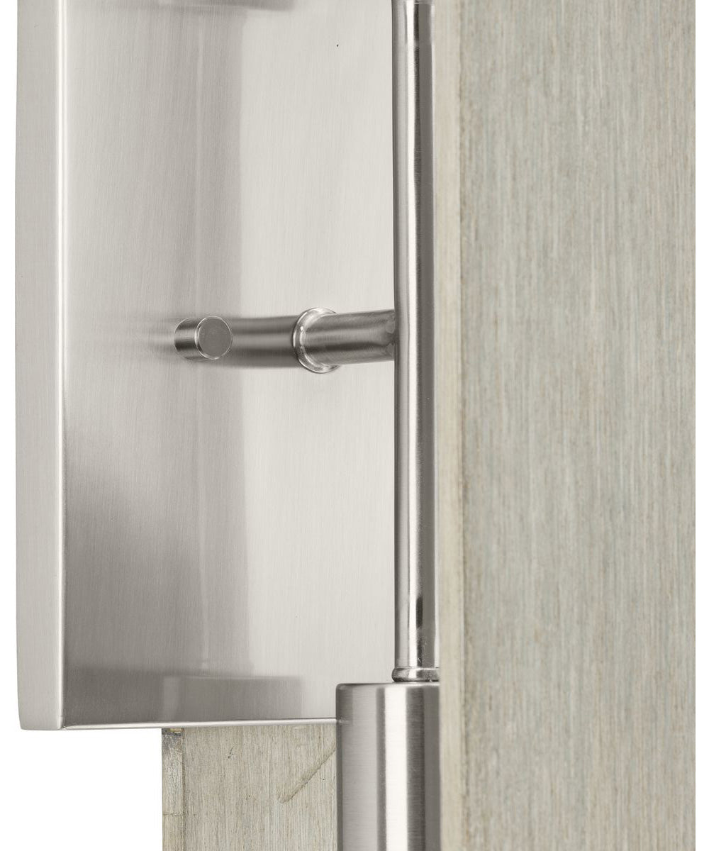 Boundary 2-Light Wall Bracket Brushed Nickel