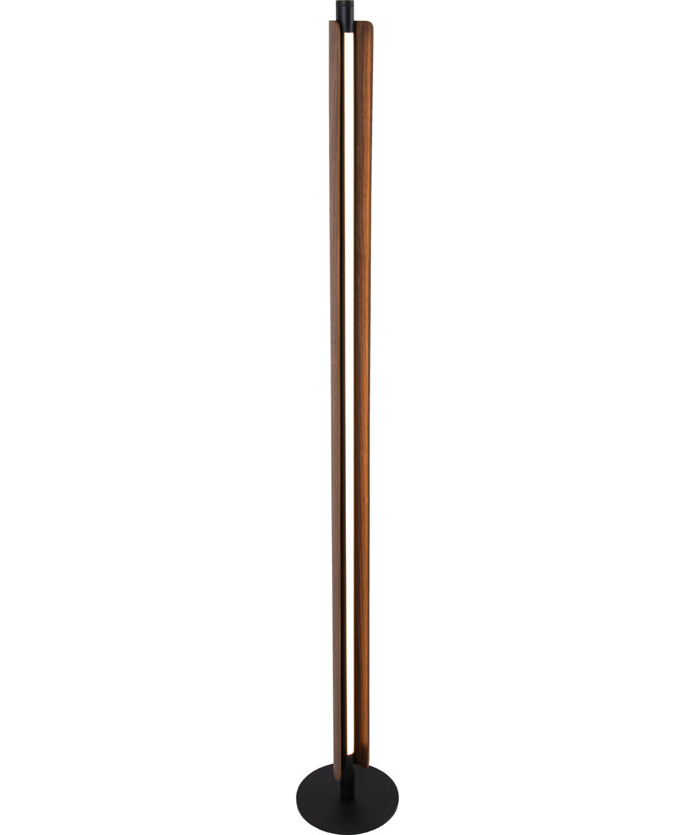 Cameron 1-Light Lighting Flat Black/Walnut