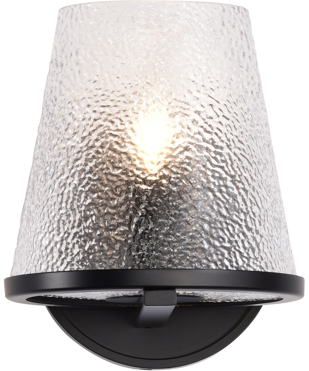 Valentine 1-Light Vanity & Wall Black