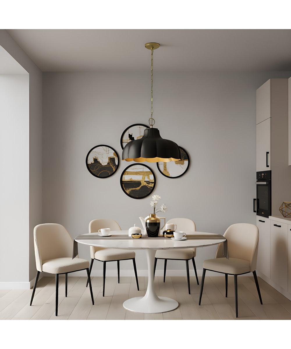 Leanne 4-light Pendant Matte Black