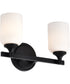 Solara 2-Light Vanity & Wall Matte Black