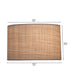 15x15x10 Natural Raffia Drum Hardback Lampshade