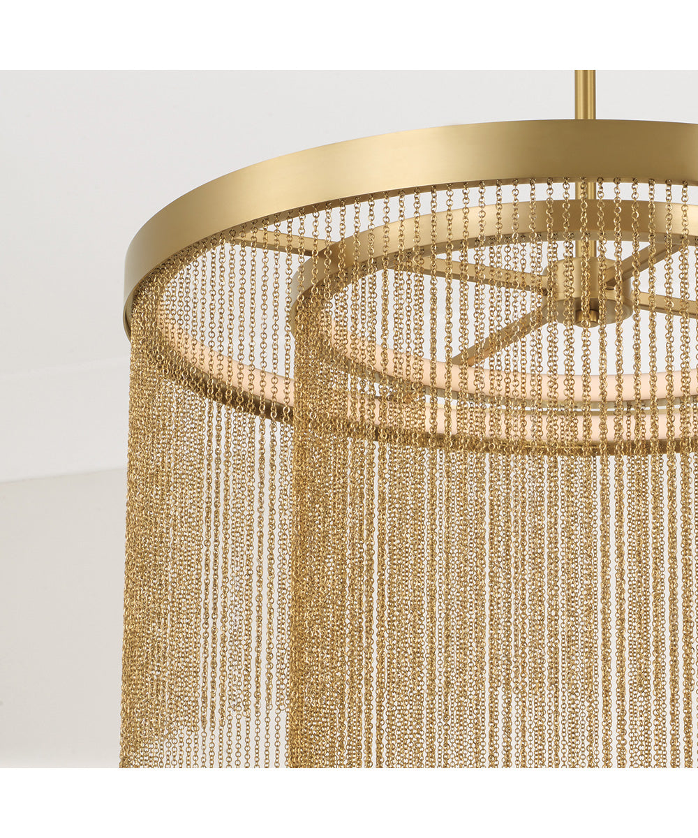 Rae 2-Light Pendant Aged Brass