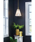 Honey 1-Light Small Pendant in Lacquered Brass
