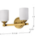 Solara 2-Light Vanity & Wall Natural Brass