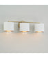 Weller 3-Light Vanity Matte Brass and White