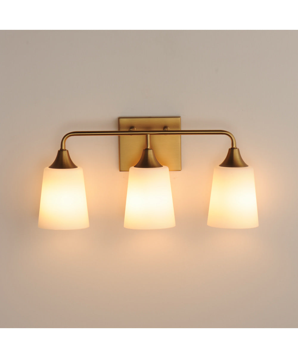 Hudson 3-Light Bath Vanity Natural Aged Brass