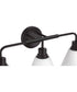 Pleated II 3-Light Lighting Flat Black