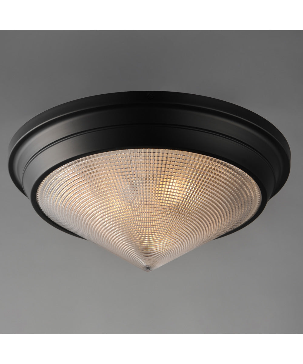 Hargreaves 3-Light Flush Mount Black