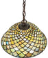 12" Wide Tiffany Fishscale Pendant