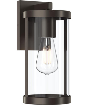 Kagen Medium Outdoor Wall Light with Clear Glass Panels Antique Bronze