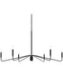 Pilar Extra Large 6-Light Chandelier Matte Black