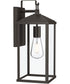 Cantley Large Outdoor Wall Lantern with Clear Glass Panels Antique Bronze