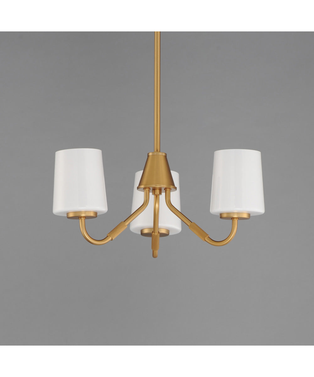 Durham 3-Light Chandelier Natural Aged Brass