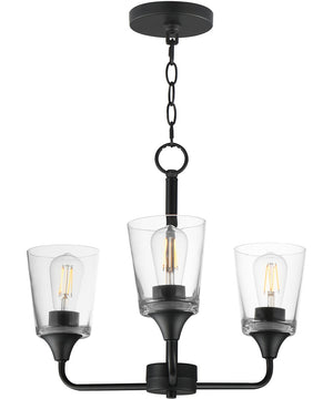 Hudson 3-Light Chandelier Black