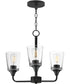 Hudson 3-Light Chandelier Black