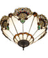 20" Wide Shell with Jewels Flush Mount