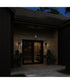 Ryle 1-Light Large Wall Lantern with Clear Glass Panels Matte Black