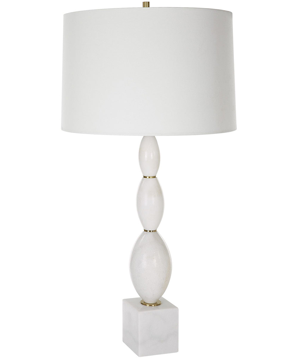 Regalia White Marble Table Lamp