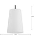 Clarion 1-Light Etched White Pendant P500430 Matte Black