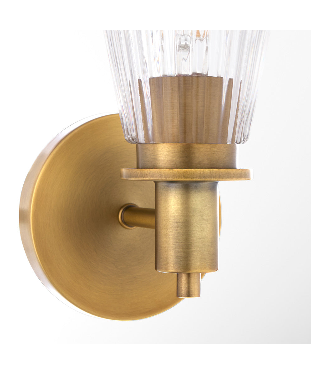 Lawton 1-light Wall Mount Light Fixture Brushed Brass