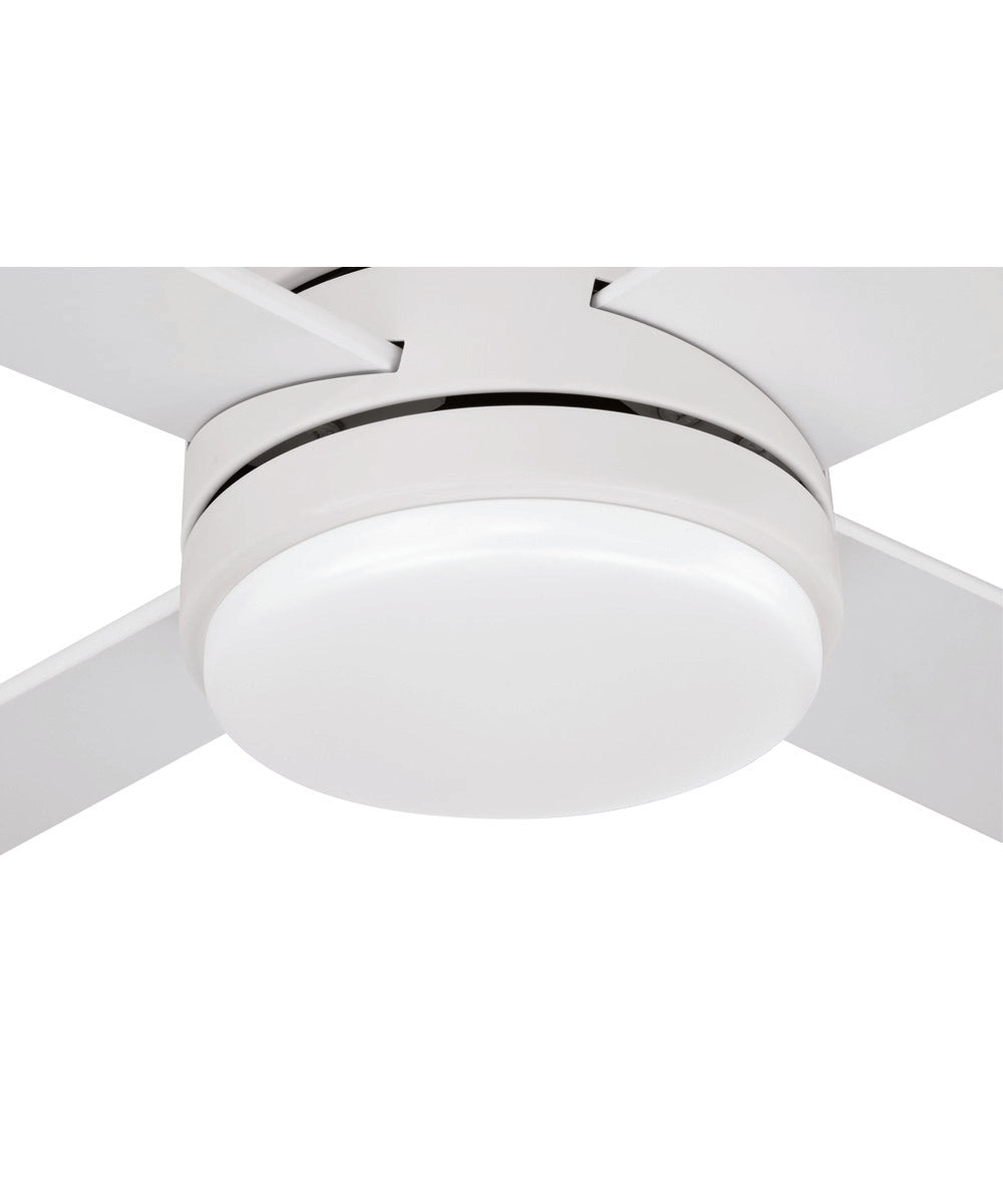 McCoy 60" 4-blade ceiling fan with 2-wire HW wall control 1-Light Fan White