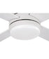 McCoy 60" 4-blade ceiling fan with 2-wire HW wall control 1-Light Fan White