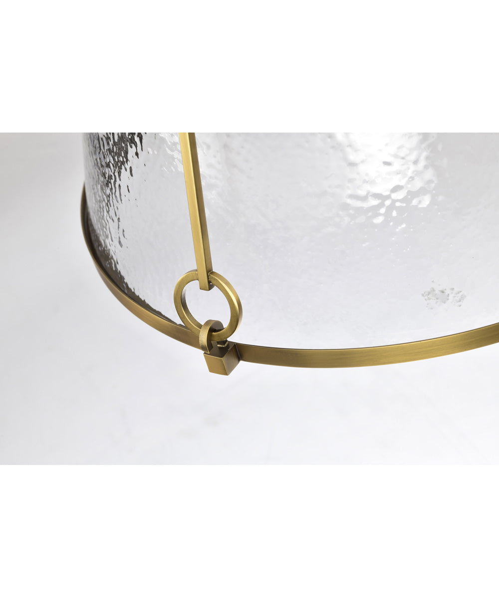 Valentine 3-Light Pendant Vintage Brass