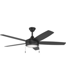 Nolyn V 52 in. 5-Blade Modern LED Ceiling Fan Matte Black