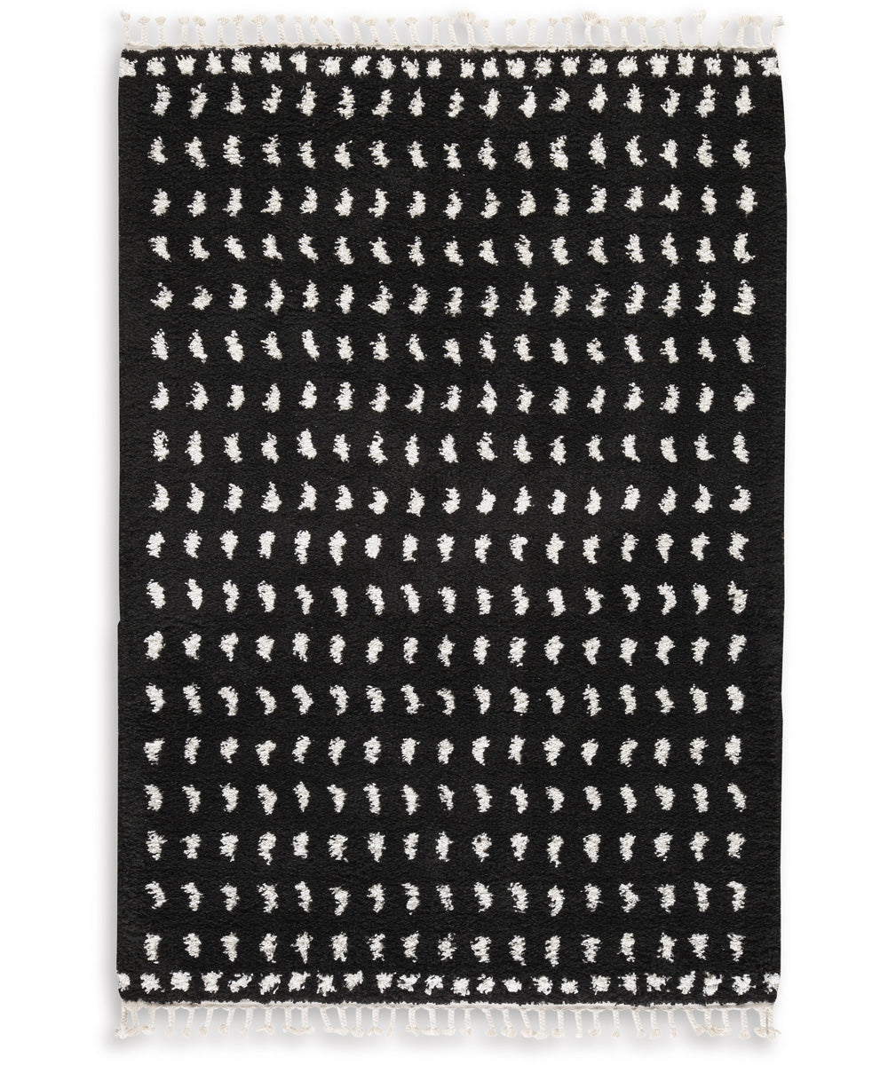 Minston Medium Rug Black/White