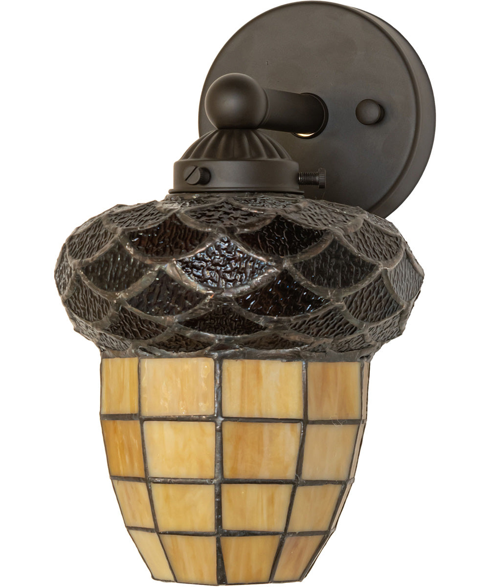 7" Wide Acorn Wall Sconce