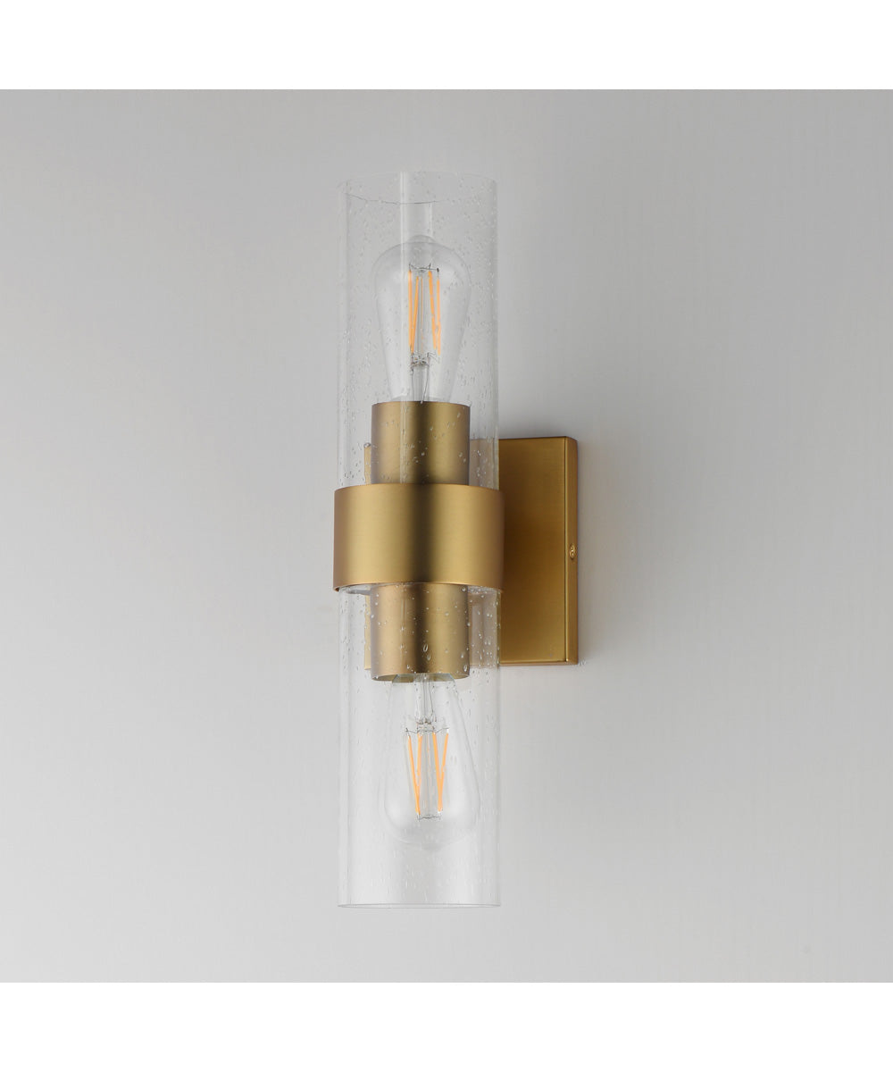 Livingston 2-Light Sconce Natural Aged Brass