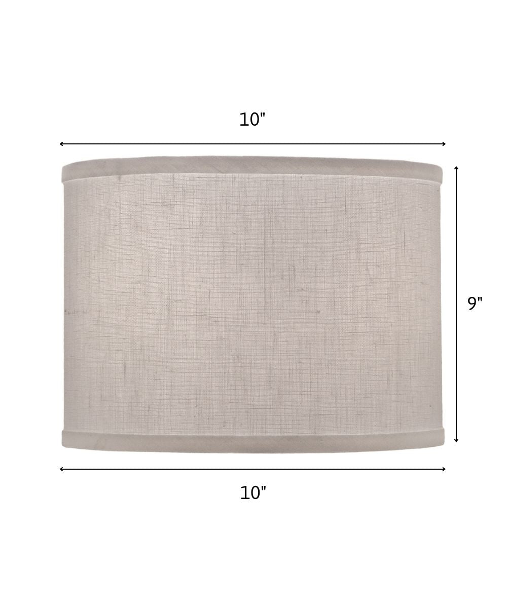 10x10x9 Pearl Supreme Satin Drum Hardback Lampshade