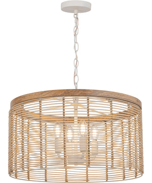 Vannerie 4-Light Pendant Ecru