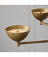 Francesca 10-Light Chandelier Feathered Gold