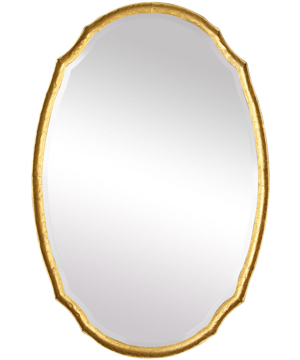 24x36" Wall Mirror Lightly Antiqued Gold Leaf