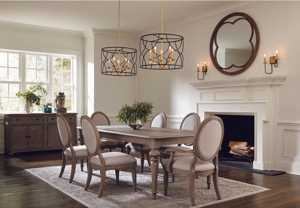 Landree 5-Light Luxe Chandelier Light Matte Black