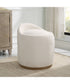 Swirl Swivel Sheepskin Ottoman